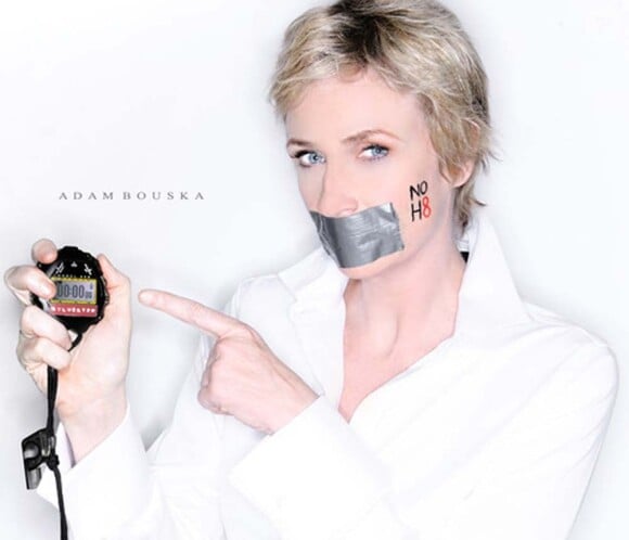 Nouvelle campagne NOH8 avec Jane Lynch, août 2010