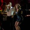 Jennifer Lopez rejoint son mari Marc Anthony en concert à Veracruz au Méxique, le 23 août 2010