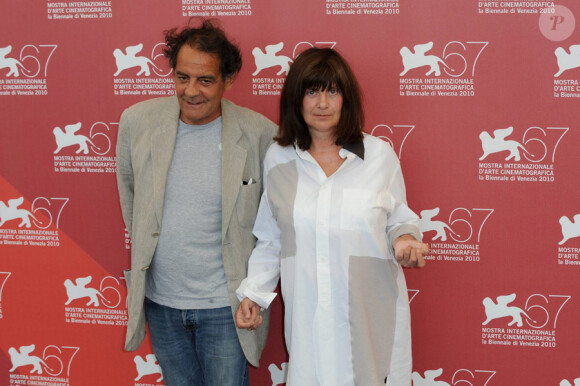 Catherine Breillat et Jean-François Lepetit lors du festival de Venise le 2 septembre 2010, pour la présentation de La belle endormie