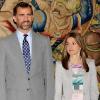 Letizia et Felipe d'Espagne au palais Zarzuela à Madrid, le 2 septembre 2010