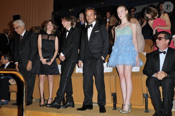 Sofia Coppola, Thomas Mars, Stephen Dorff et Elle Fanning à l'occasion de l'avant-première de Somewhere, présenté dans le cadre de la 67e Mostra de Venise, le 4 septembre 2010.