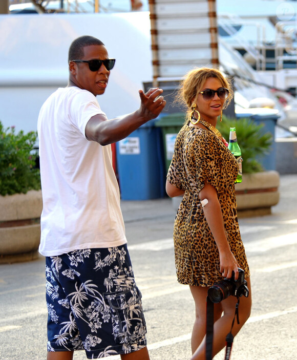Beyoncé Knowles s'offre quelques jours de vacances à Portoferraio en Toscane, dans le centre de l'Italie, en compagnie de son mari Jay-Z, le 20 août.