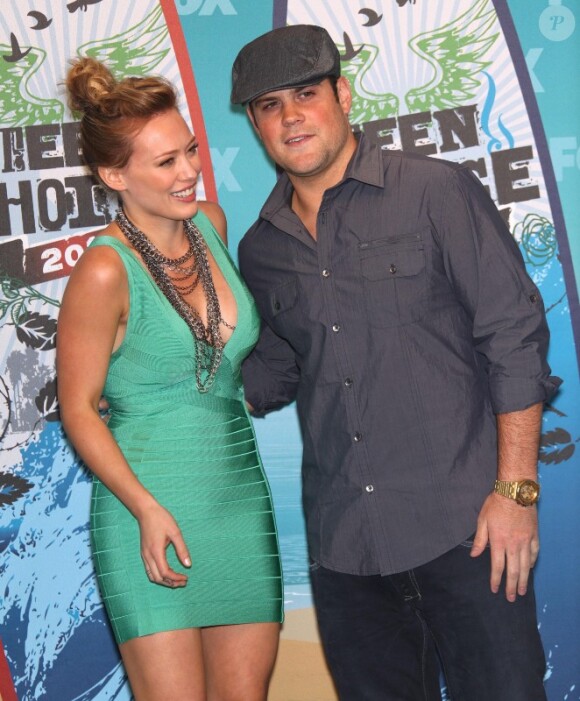 La starlette américaine Hilary Duff et son mari Mike Comrie
