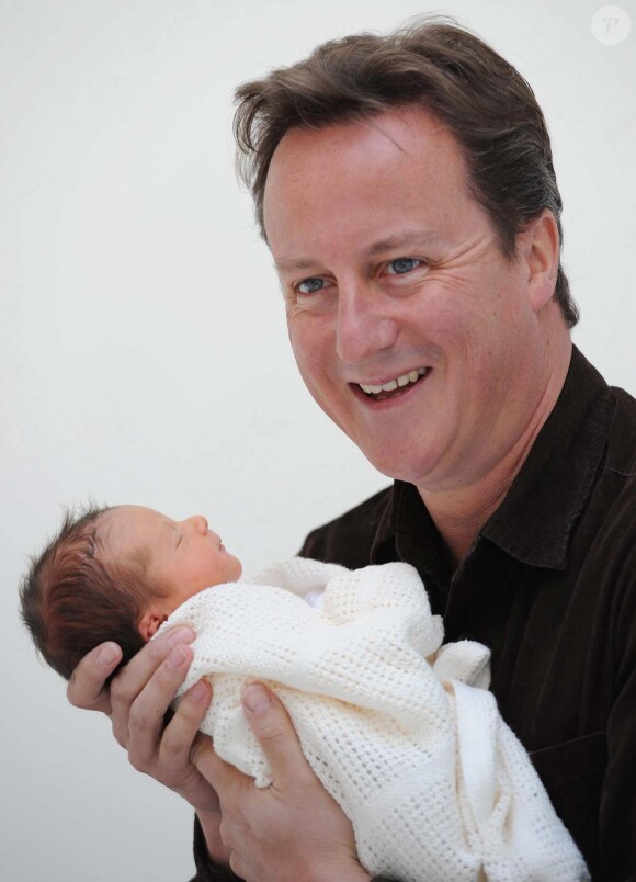 David Cameron et sa fille Florence