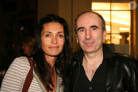 Adeline Blondieau et Philippe Harel lors du lancement de la collection de bijoux Safe World Peace dans la boutique Nathalie Garcon, Galerie Vivienne à Paris le 9 septembre 2010