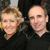 Philippe Harel et son épouse lors du lancement de la collection de bijoux Safe World Peace dans la boutique Nathalie Garcon, Galerie Vivienne à Paris le 9 septembre 2010