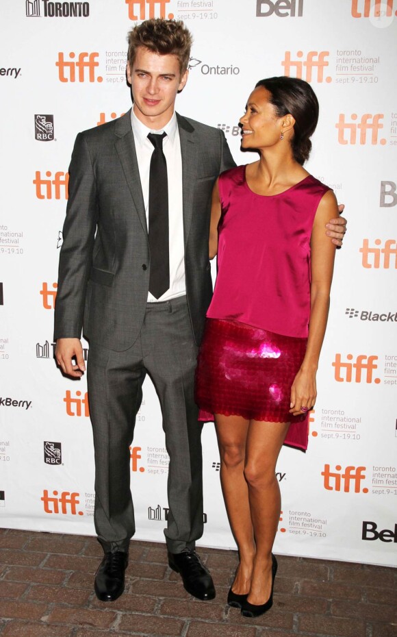 Hayden Christensen et Thandie Newton à l'occasion de l'avant-première de Vanishing on 7th Street, dans le cadre du 35e Festival du Film de Toronto, le 13 septembre 2010.