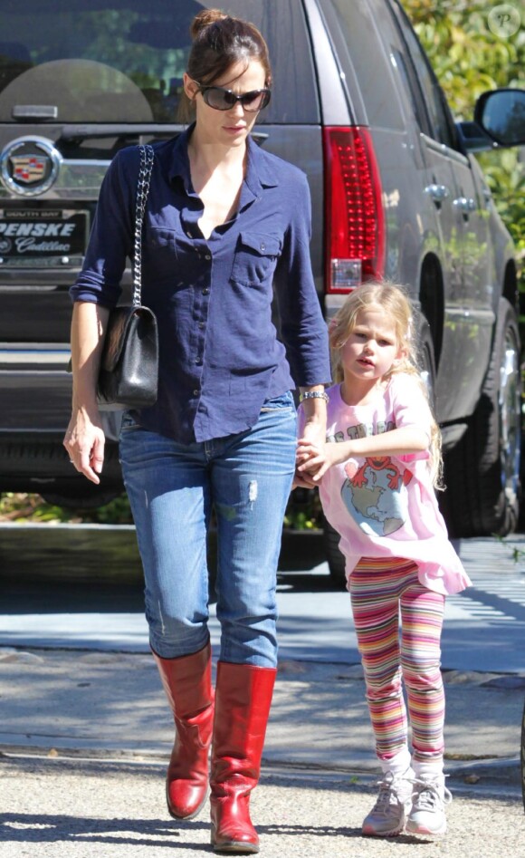 Jennifer Garner et sa petite Violet à Los Angeles le 24 septembre 2010