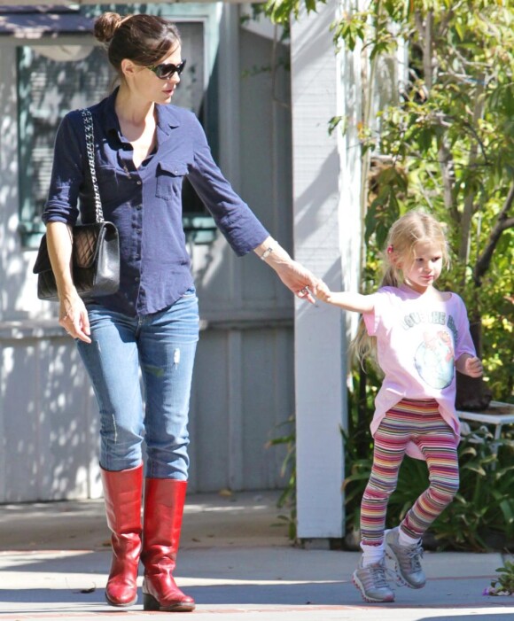 Jennifer Garner et sa petite Violet à Los Angeles le 24 septembre 2010