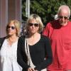 Renée Zellweger et ses parents Emil et Kjellfrid, sortent d'un restaurant à Los Angeles