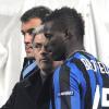 Mario Balotelli et son entraineur à l'Inter Milan, José Mourinho