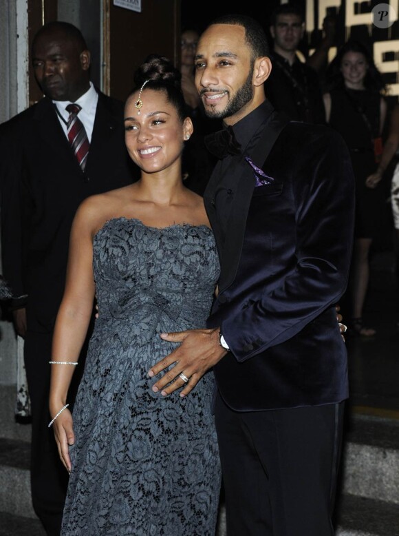 Alicia Keys et son mari Swizz Beatz lors du Black Ball NY 2010, le 30 septembre 2010 à New York