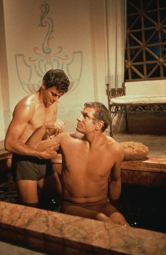 Tony Curtis et Laurence Olivier dans Spartacus, de Stanley Kubrick, 1960.