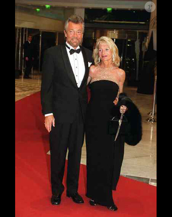 Stephen J. Cannell et sa femme Marcia à Monaco en février 2001