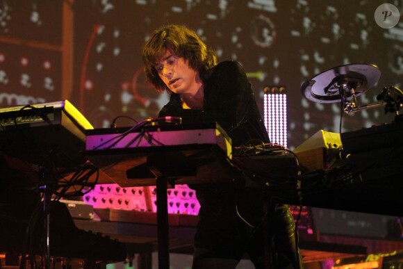 Jean-Michel Jarre en concert à Manchester le 9 octobre 2010. Le 10, son concert à l'O2 Arena de Londres sera retransmis gratuitement en simultané !