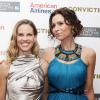 Hilary Swank et Minnie Driver lors de l'avant-première au festival du British Film Institute à Londres le 15 octobre 2010