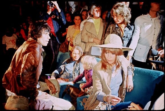 Keith Richards et Marianne Faithfull en 1971 au festival de Cannes