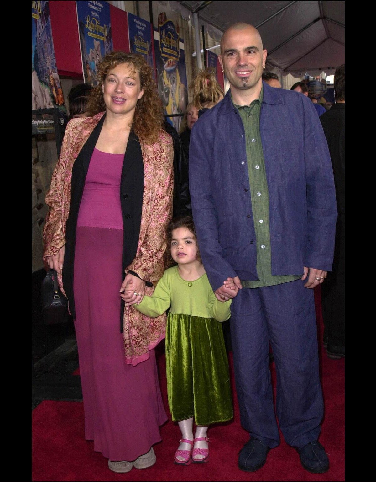 Photo Alex Kingston, son mari Florian Haertel et leur fille Salome