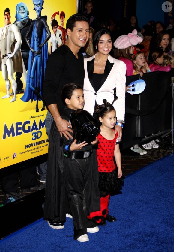 Mario Lopez est venu en famille assister à l'avant-première de Megamind, à Hollywood, samedi 30 octobre.