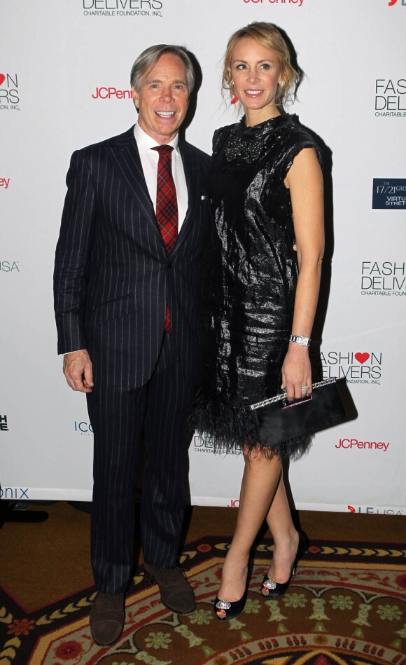 Tommy Hilfigher et son épouse lors des Fashion Delivers Gala à New York le 3 novembre 2010