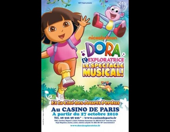 Le spectacle Dora l'exploratrice se joue au Casino de Paris  jusqu'à la fin de l'année.