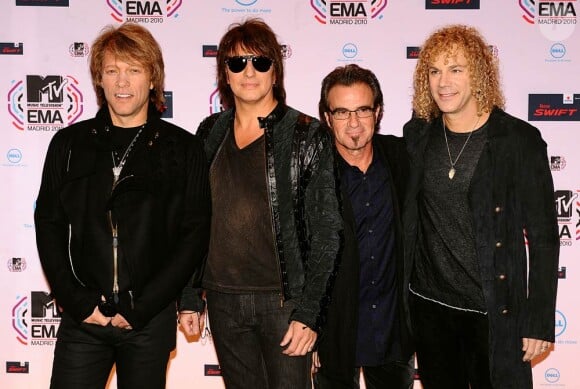 Bon Jovi aux MTV European Music Awards à Madrid, le 7 novembre 2010