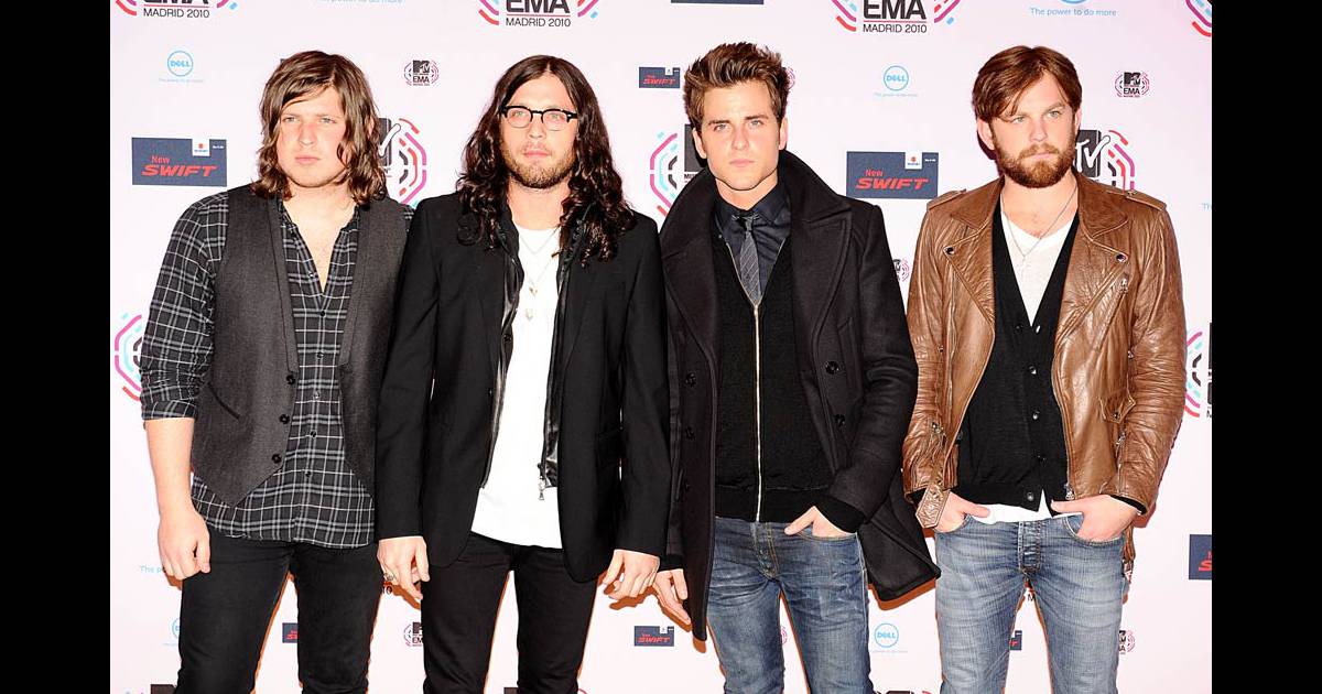 Kings of Leon aux MTV European Music Awards à Madrid, le 7 novembre
