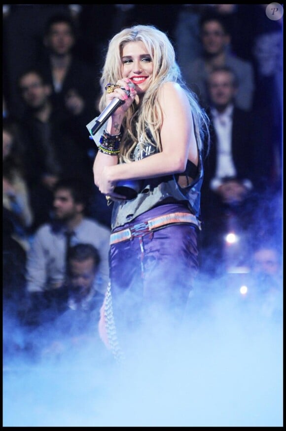 Kesha aux MTV Ema à Madrid le 7 novembre 2010