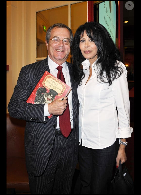 Marc Tessier et Yamina Benguigui à la cérémonie des 8èmes Trophées internationaux du stylographe à l'hôtel "Le lutetia" à Paris (8 novembre 2010)
