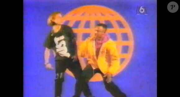 Sydney et David Guetta en 1991 dans le clip Nation Rap