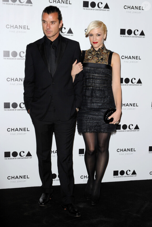 Gavin Rossdale et Gwen Stefani lors du gala du musée d'art contemporain de Los Angeles avec Chanel le 13 novembre 2010