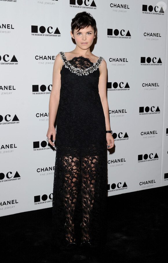 Ginnifer Goodwin lors du gala du musée d'art contemporain de Los Angeles avec Chanel le 13 novembre 2010