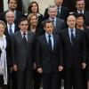 Photo de famille du gouvernement Fillon III, à l'Elysée, le 17 novembre 2010
