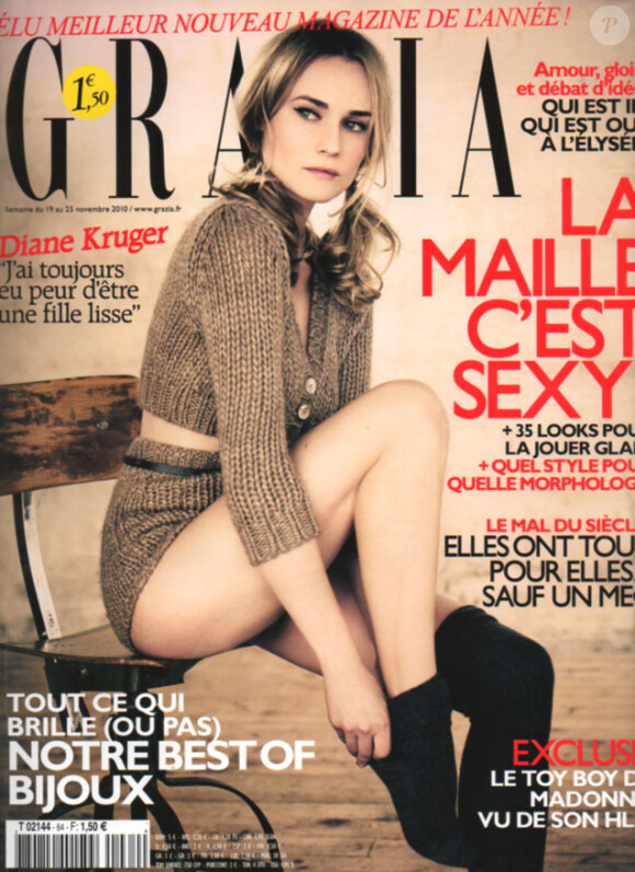 Diane Kruger sur la couverture de Grazia