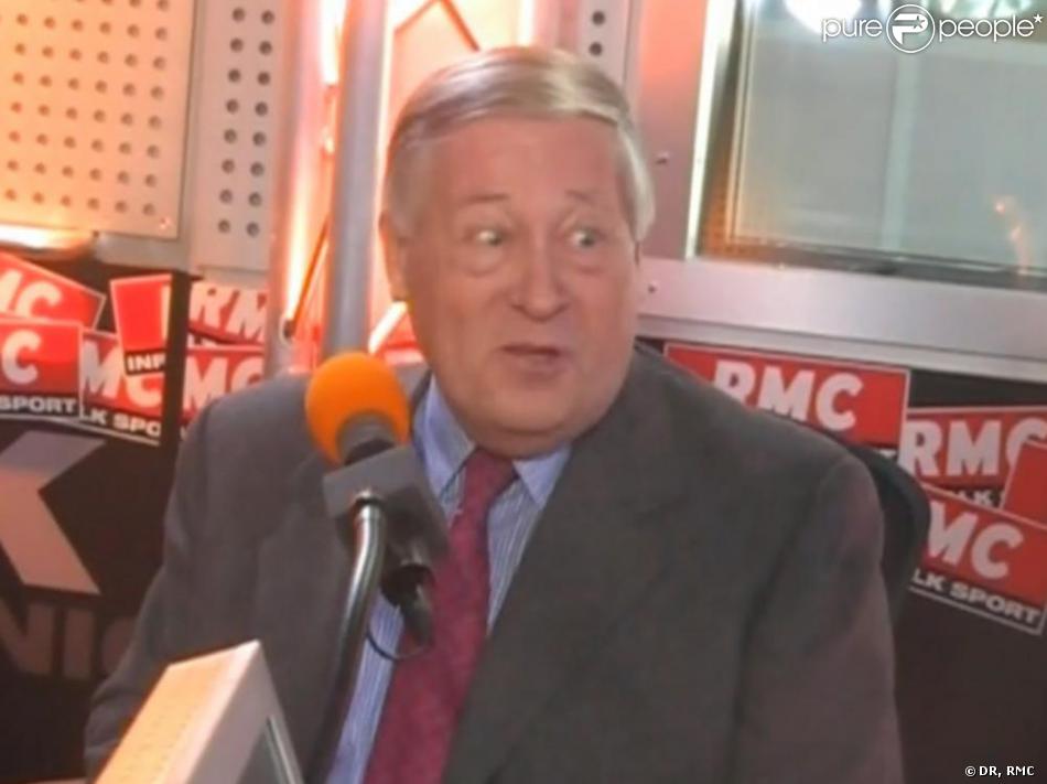 Alain Duhamel, invité des Grandes Gueules de RMC. Purepeople
