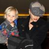 Gwen Stefani, son époux Gavin Rossdale et leurs deux enfants, vont au cinéma. 26/11/2010