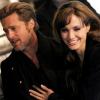 Angelina Jolie et Brad Pitt lors de l'avant-première à Paris de Megamind le 29 novembre 2010