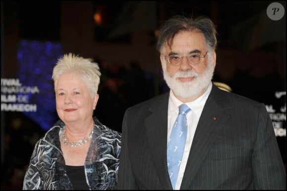 Francis Ford Coppola et sa femme à l'occasion du 10e Festival International du Film de Marrakech, au Maroc, le 5 décembre 2010.