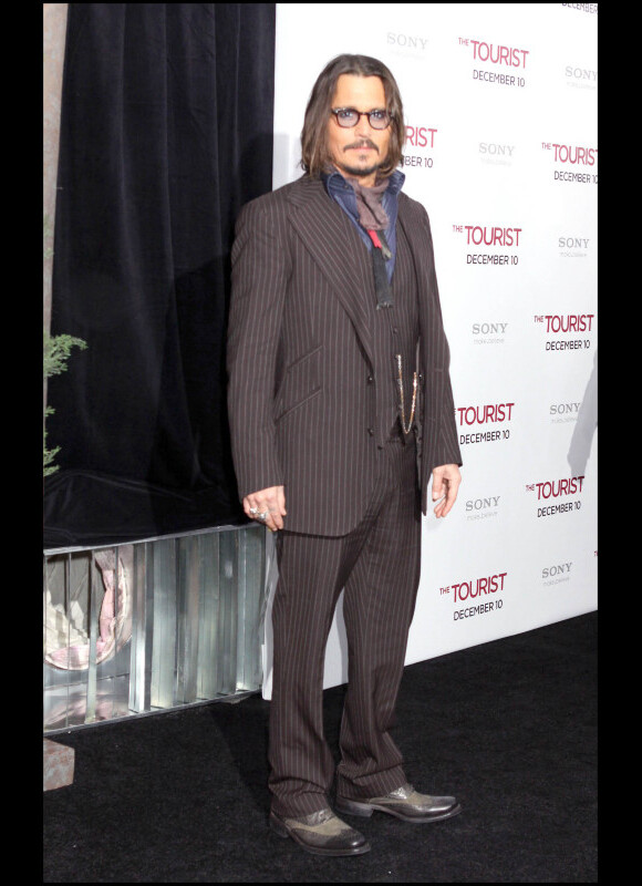 Johnny Depp lors de l'avant-première du film The Tourist à New York le 6 décembre 2010