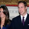 Le prince William et sa fiancée, Kate Middleton.