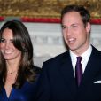 Le prince William et sa fiancée, Kate Middleton.