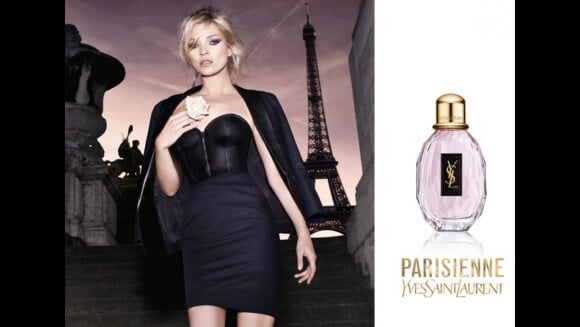 Kate Moss égérie du parfum Parisienne, Yves Saint Laurent.