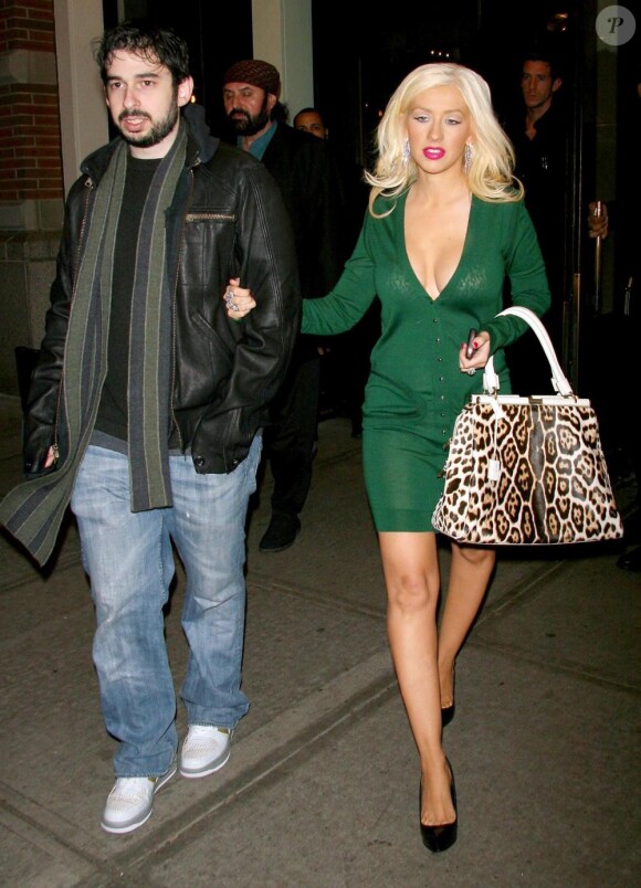 Christina Aguilera et Jordan Bratman en mai 2008 à New York