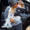 Christina Aguilera et son fils Max, le 14 octobre 2010