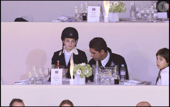 Doda et Athina Onassis, aux Gucci Masters, à Villepinte, le 3 décembre 2010.