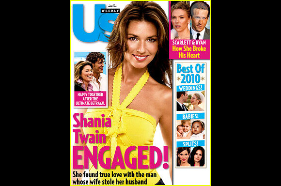 Shania Twain en couverture du magazine US Weekly