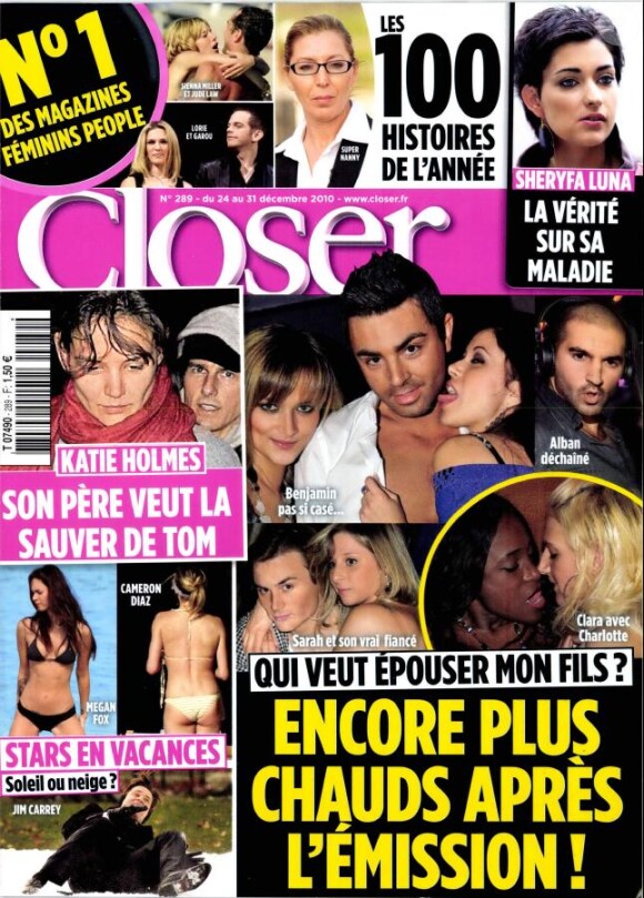 Le magazine Closer en kiosques vendredi 24 décembre.