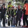 Comme chaque année, les royaux espagnols profitent des vacances de fin d'année pour s'adonna aux sports d'hiver à Baqueira-Beret. Photo : l'infante Critina avec son mari et leurs quatre enfants.