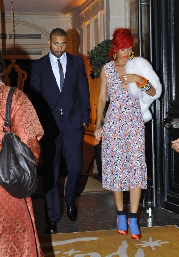 Rihanna et Matt Kemp en octobre 2010 à Paris