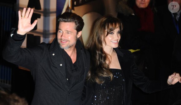 Brad Pitt et Angelina Jolie, le 29 novembre 2010.